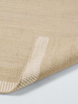 John Lewis Flatwoven Border Hand Woven Wool Rich Runner Rug, L240 x W70 cm - view 2, Neutral