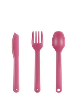 Tala Polypropylene Picnic Cutlery Set, 3 Piece, Pink - view 2, Pink