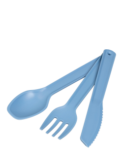 Tala Polypropylene Picnic Cutlery Set, 3 Piece, Blue, Blue