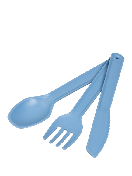 Tala Polypropylene Picnic Cutlery Set, 3 Piece, Blue, Blue