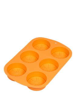 Tala Summer Treats Lemon Silicone Ice Cube Mould Tray, 6 Cube, Orange, Orange
