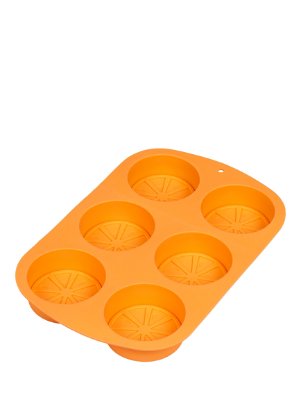 Tala Summer Treats Lemon Silicone Ice Cube Mould Tray, 6 Cube, Orange, Orange