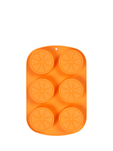 Tala Summer Treats Lemon Silicone Ice Cube Mould Tray, 6 Cube, Orange - view 2, Orange