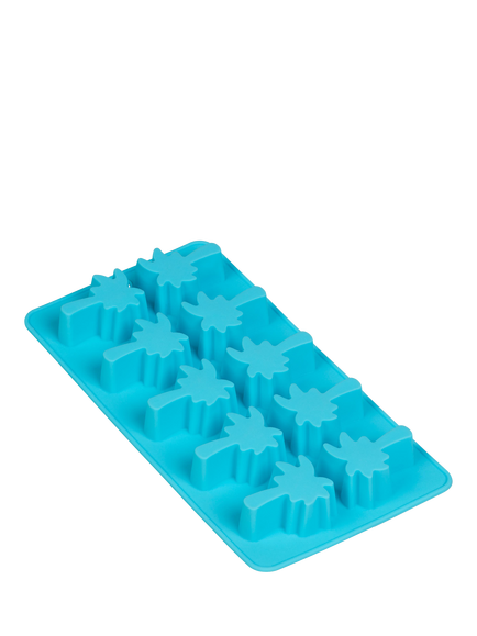 Tala Summer Treats Palm Tree Silicone Ice Cube Mould Tray, 10 Cube, Blue, Blue