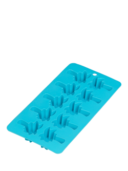 Tala Summer Treats Palm Tree Silicone Ice Cube Mould Tray, 10 Cube, Blue - view 2, Blue