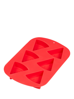 Tala Summer Treats Watermelon Silicone Ice Cube Mould Tray, 6 Cube, Red - view 2, Red