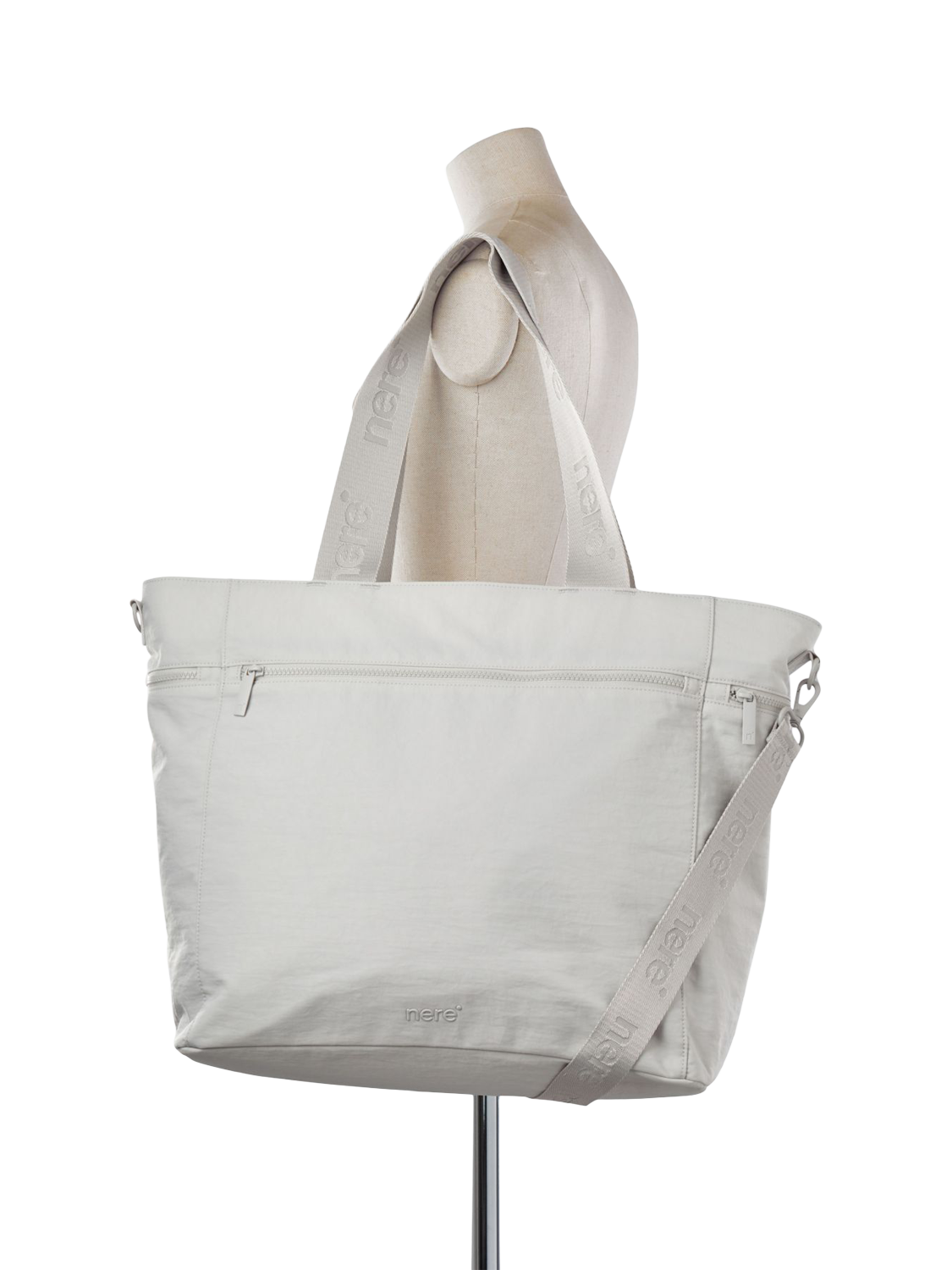 Product image 4 of 4, which shows Nere Bondi Nylon Large Tote Bag, 22L, Cloud