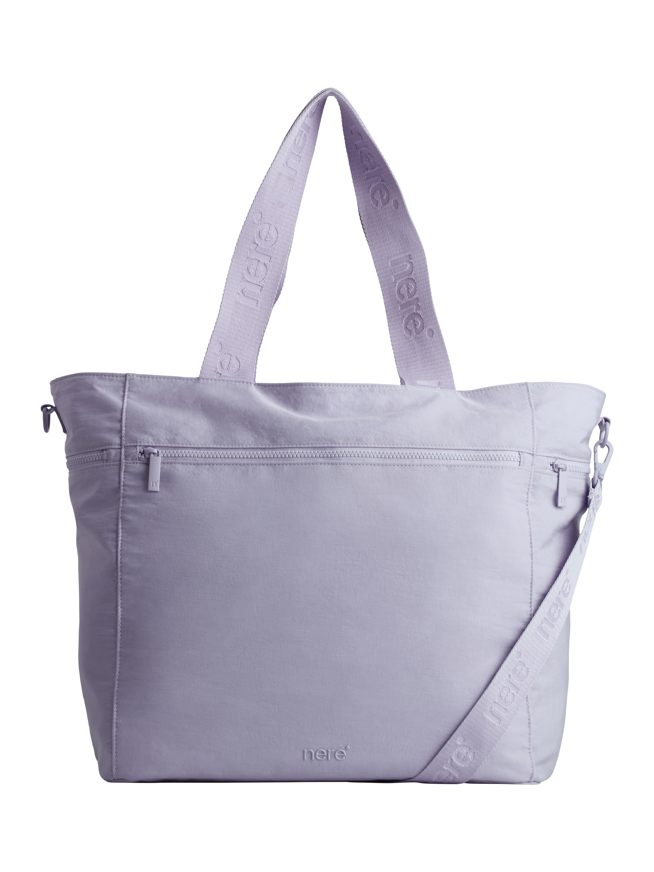 Product image 1 of 4, which shows Nere Bondi Nylon Large Tote Bag, 22L, Lilac