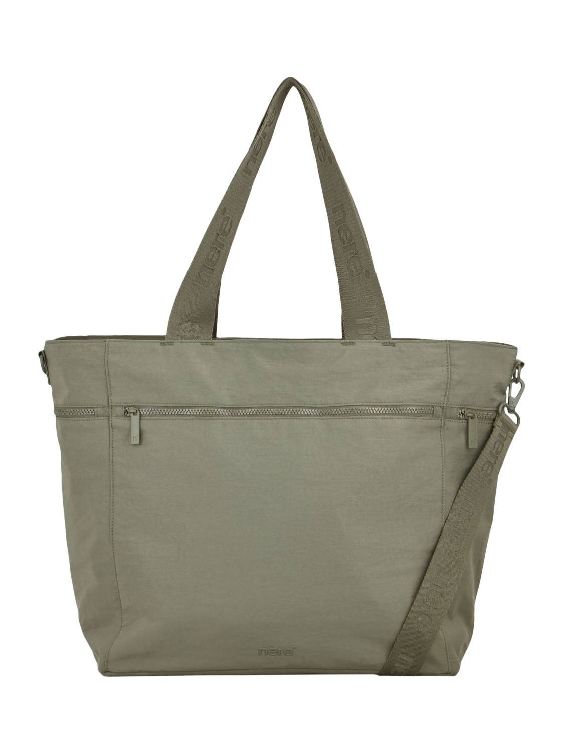 Product image 1 of 4, which shows Nere Bondi Nylon Large Tote Bag, 22L, Olive