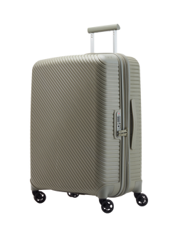 Nere Bondi 4-Wheel Spinner 66cm Expandable Medium Suitcase, 85/96L, Olive