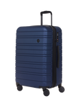 Nere Stori 4-Wheel Spinner 65cm Expandable Medium Suitcase, 63/75L, Deep Navy