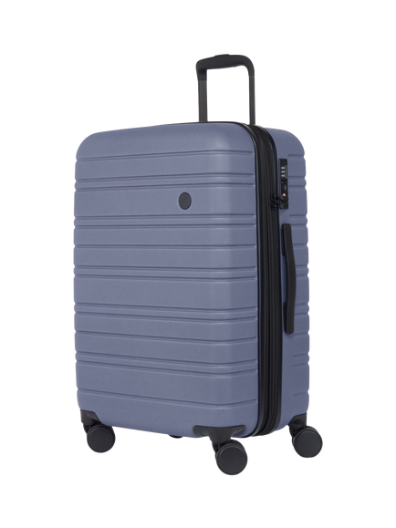Nere Stori 4-Wheel Spinner 65cm Expandable Medium Suitcase, 63/75L, Storm