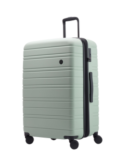 Nere Stori 4-Wheel Large 75cm Expandable Suitcase, Sage
