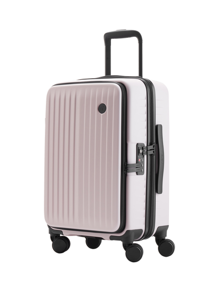 Nere Venture Dual Open 4-Wheel Spinner 56cm Cabin Case, 36L, Pink