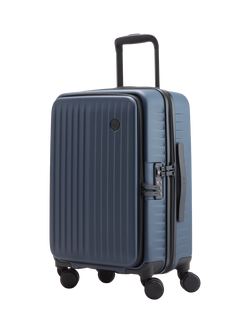 Nere Venture Dual Open 4-Wheel Spinner 66cm Medium Suitcase, 59L, Navy