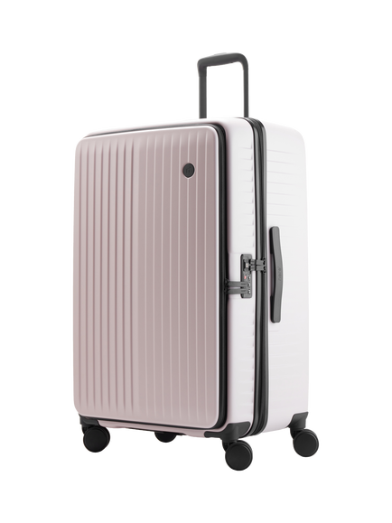 Nere Venture Dual Open 4-Wheel Spinner 76cm Large Suitcase, 98L, Pink