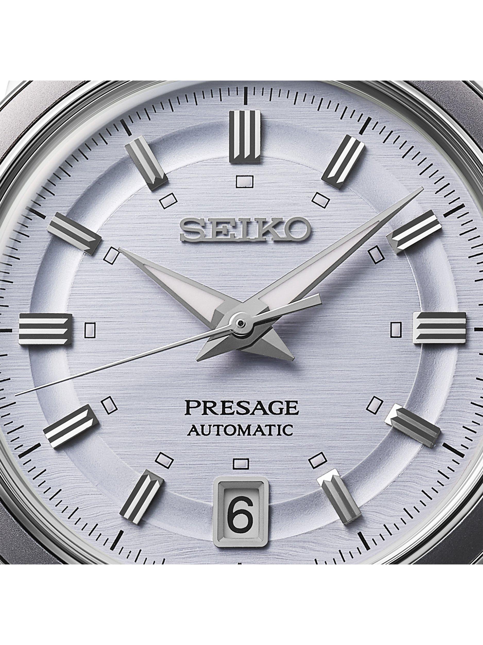 Product image 2 of 5, which shows Seiko SRPL73J1 Men's Bracelet Strap Watch, Silver Violet