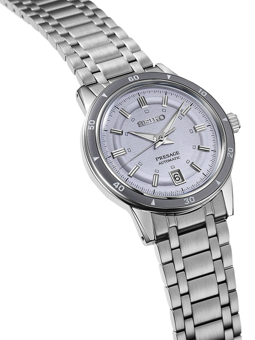 Product image 3 of 5, which shows Seiko SRPL73J1 Men's Bracelet Strap Watch, Silver Violet