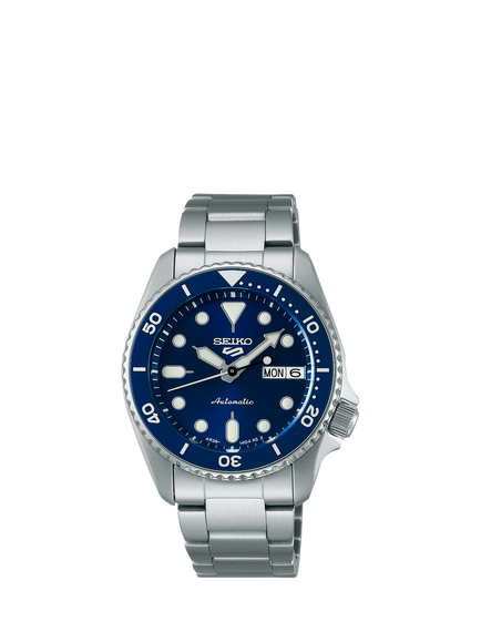 Seiko SRPL77K1 Men's 5 Sports Bracelet Strap Watch, Blue, Blue