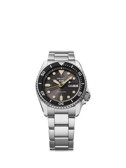 Seiko SRPL79K1 Men's 5 Sports Bracelet Strap Watch, Grey - view 2, Grey