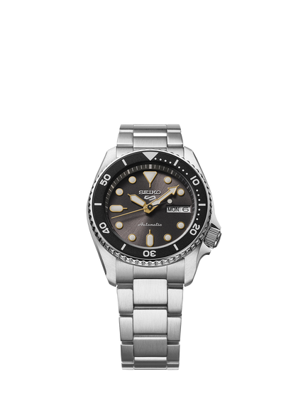 Seiko SRPL79K1 Men's 5 Sports Bracelet Strap Watch, Grey - view 2, Grey