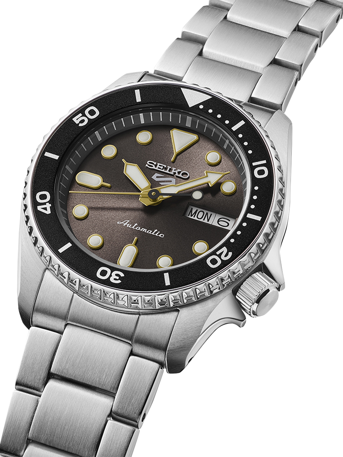Product image 3 of 7, which shows Seiko SRPL79K1 Men's 5 Sports Bracelet Strap Watch, Grey