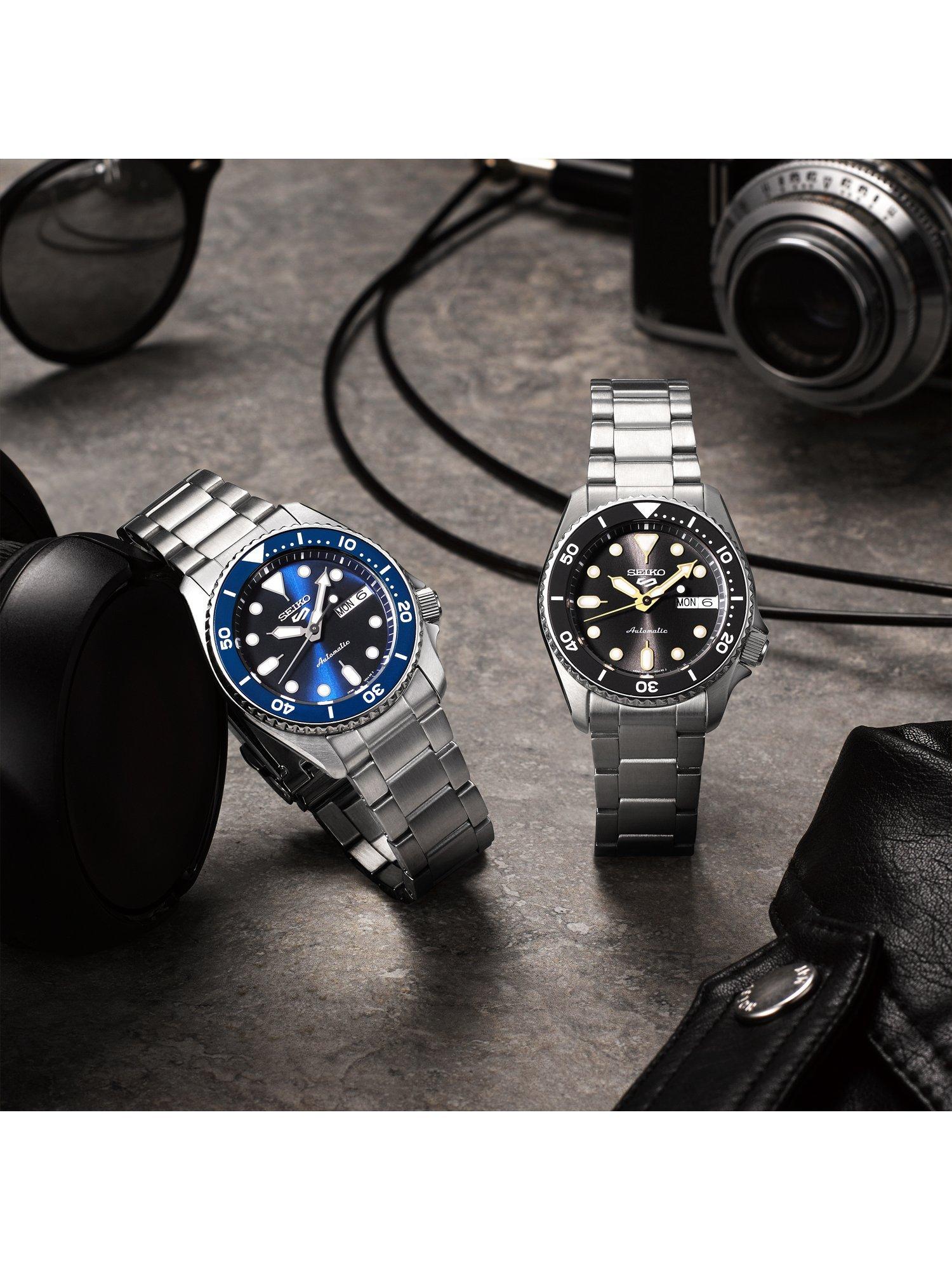 Product image 4 of 7, which shows Seiko SRPL79K1 Men's 5 Sports Bracelet Strap Watch, Grey