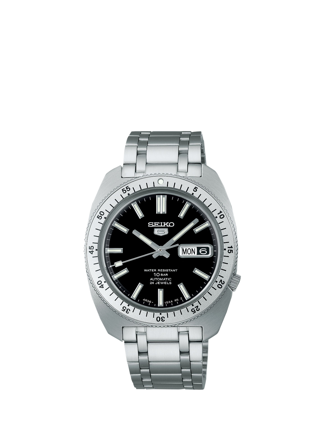 Product image 1 of 8, which shows Seiko SRPL93K1 Men's Bracelet Strap Watch, Black