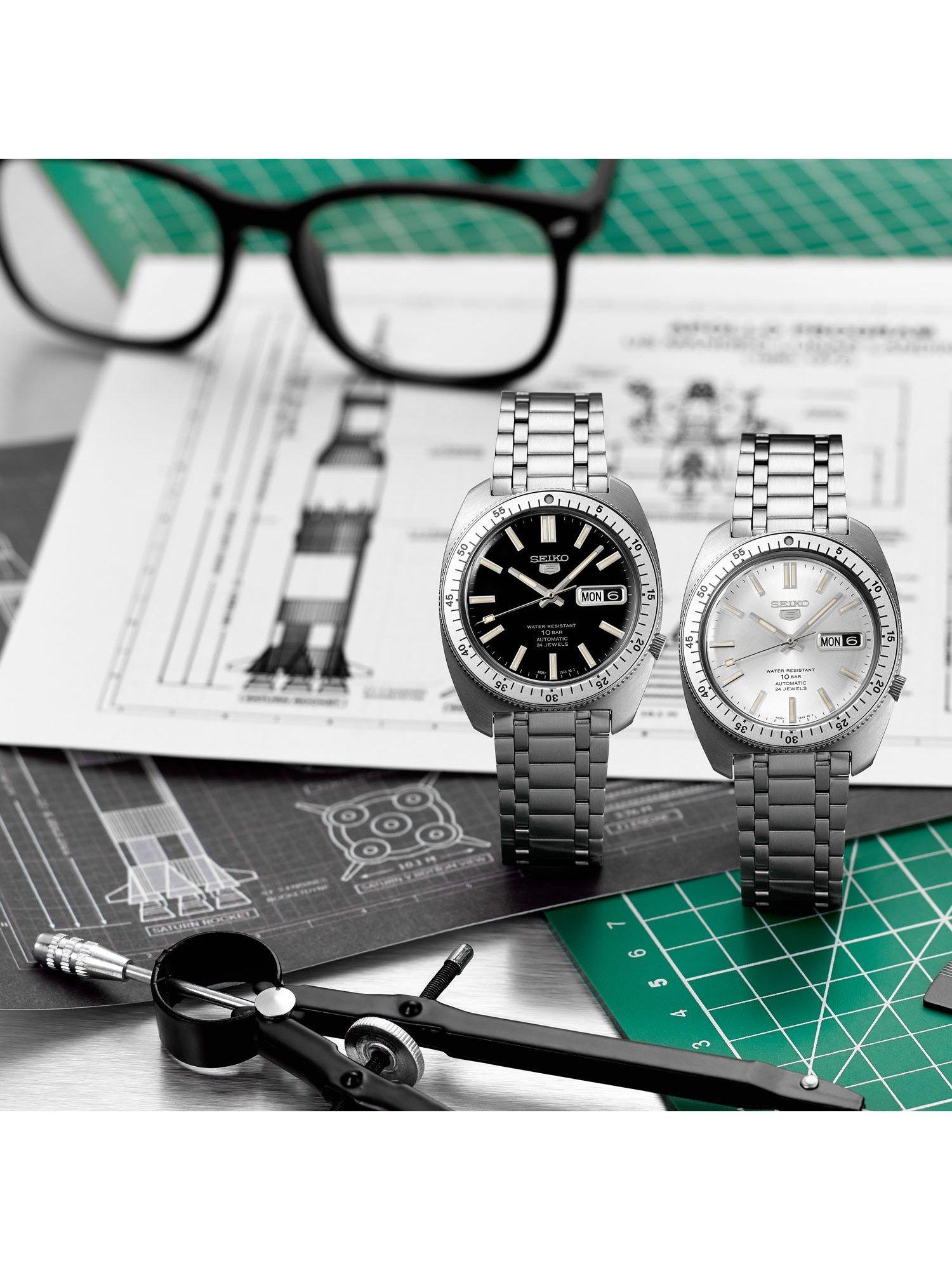 Product image 6 of 8, which shows Seiko SRPL93K1 Men's Bracelet Strap Watch, Black