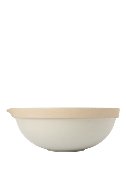 Jamie Oliver Big Love Stoneware Mega Mixing Bowl, 2.5L, White/Natural - view 2, Multi