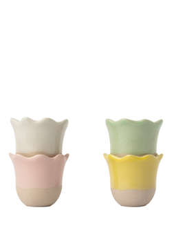 Jamie Oliver Big Love Excellent Stoneware Egg Cups, Set of 4, Multi, Multi