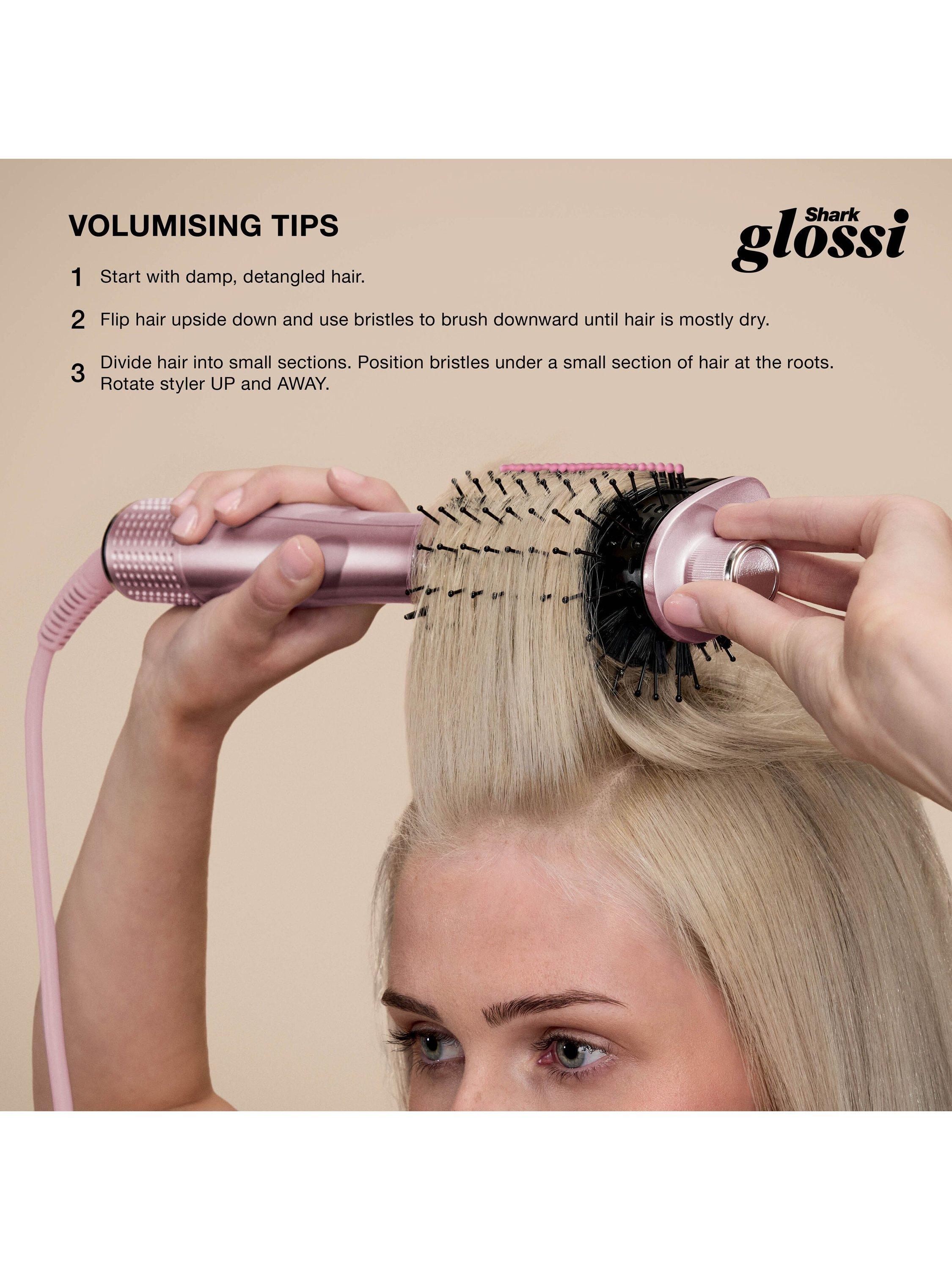 Product image 11 of 11, which shows Shark Glossi 2-in-1 Hot Tool & Air Glosser, Peoni Pink