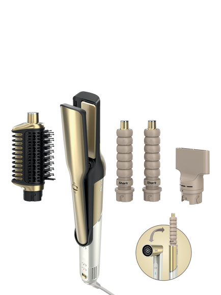 Shark Glam HD6041SUK Multi Styler, French Gold, Gold