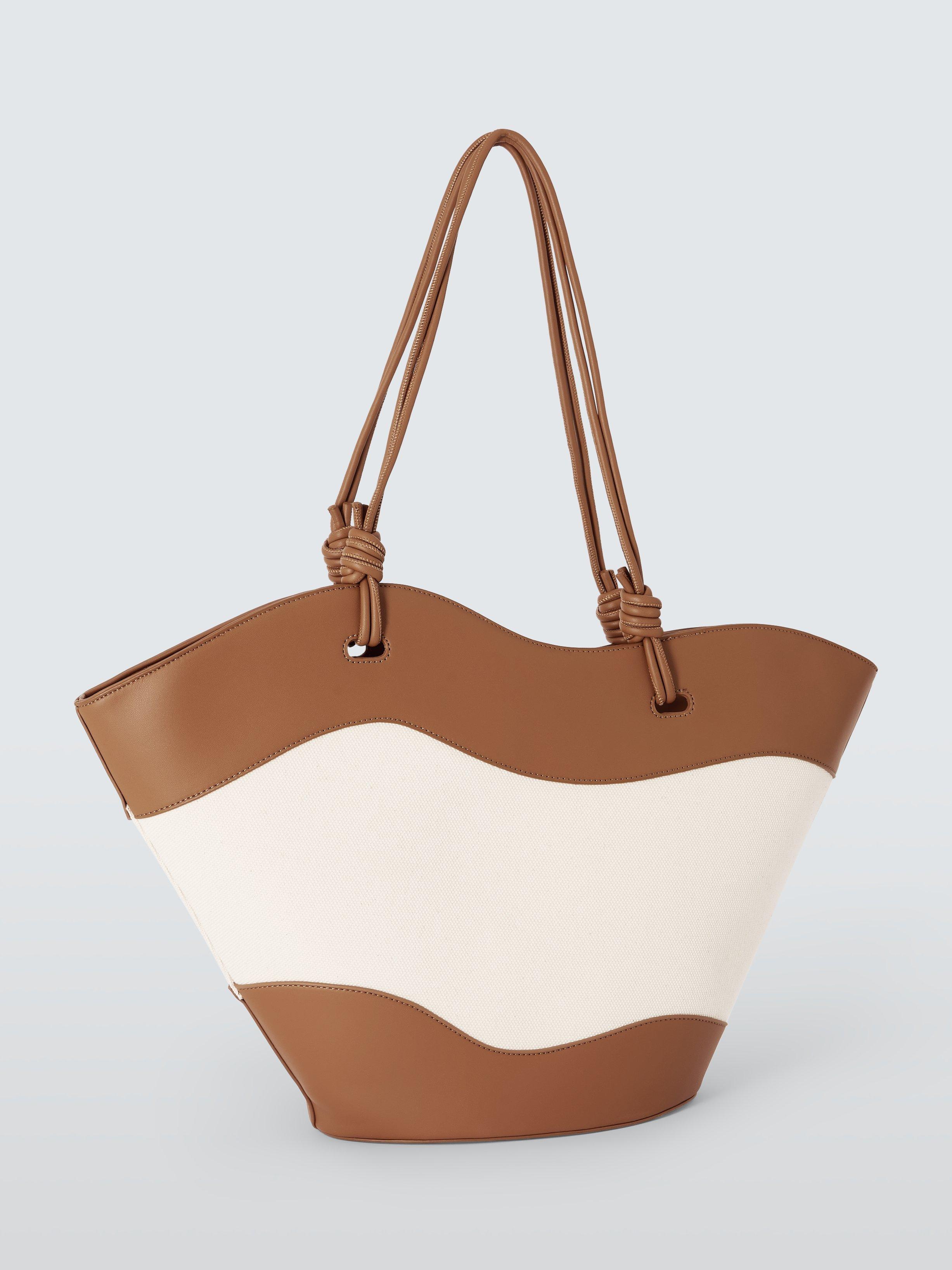 Product image 3 of 6, which shows John Lewis Isla East West Tote Bag, Tan/Canvas