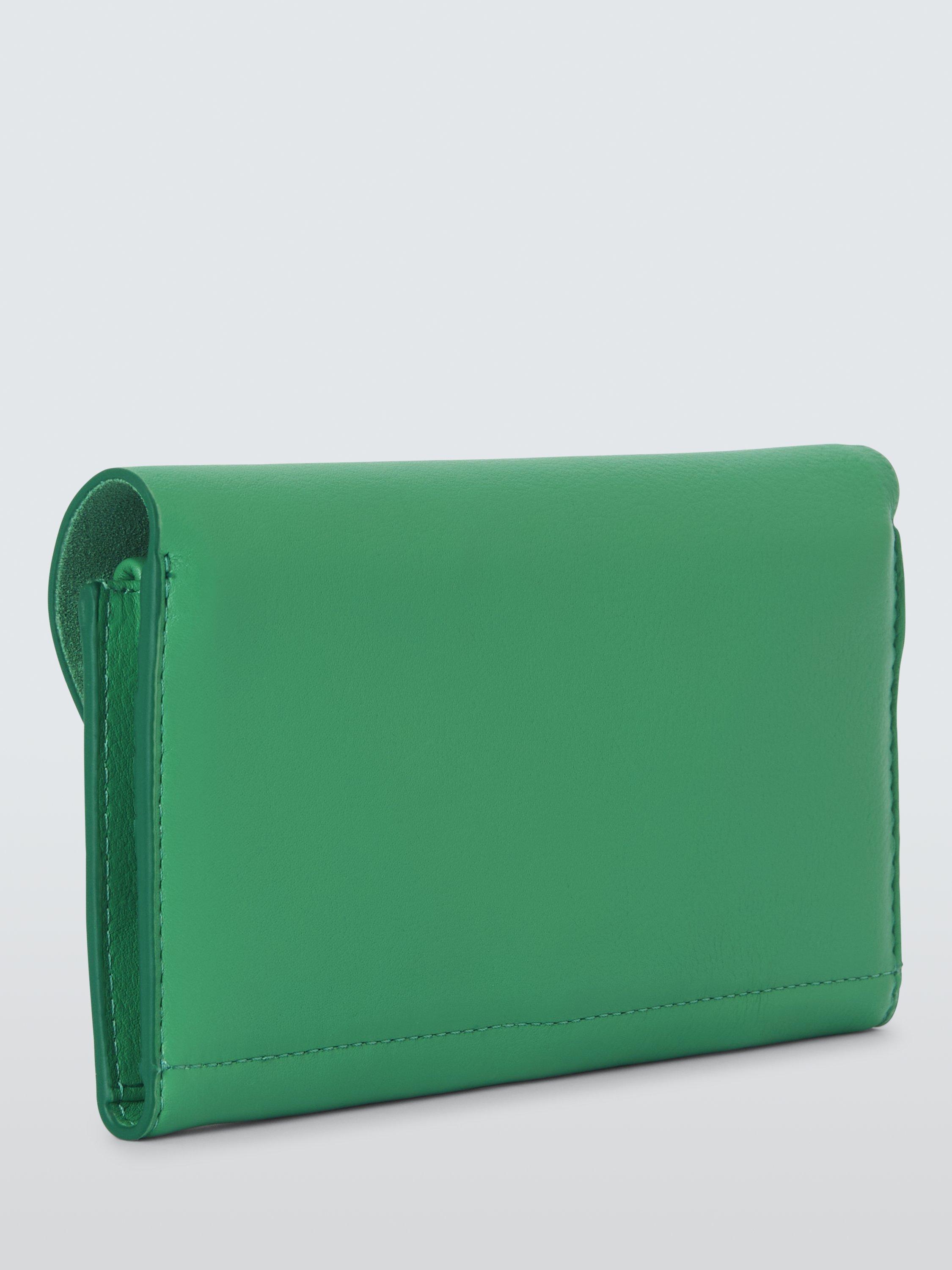 Product image 2 of 4, which shows John Lewis Ara Flapover Purse, Green