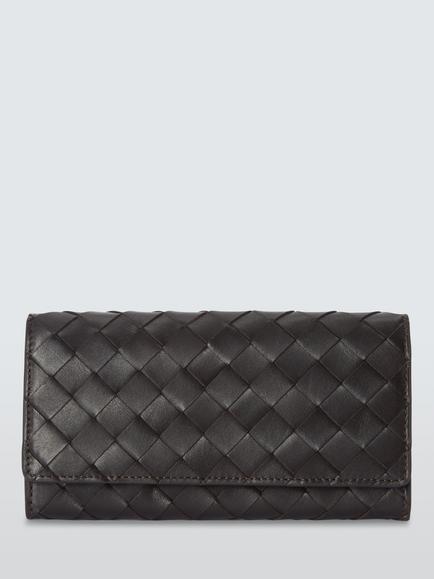 John Lewis Flapover Coin Purse, Chocolate, Chocolate