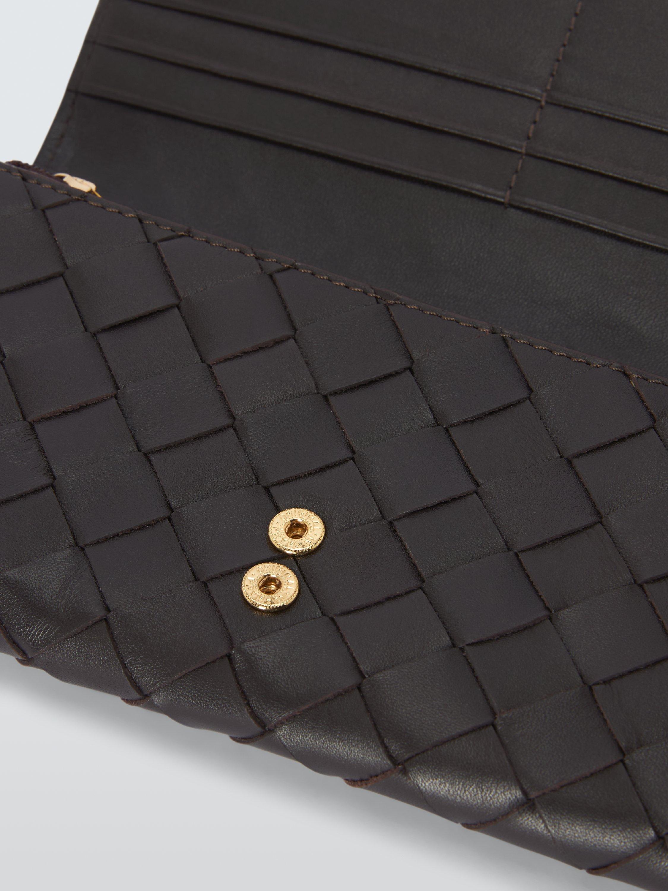 Product image 4 of 4, which shows John Lewis Flapover Coin Purse, Chocolate