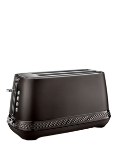 De'Longhi Diadema CTV3003 Long 2 Slot Toaster, Black