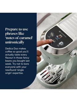 De'Longhi Dedica Duo EC890 Espresso Coffee Machine - view 2, Green