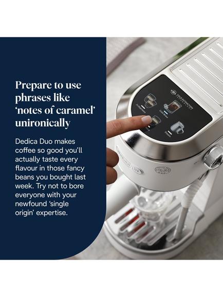 De'Longhi Dedica Duo EC890 Espresso Coffee Machine - view 2, White