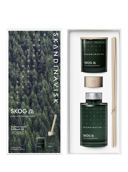 SKANDINAVISK Skog Candle and Diffuser Set, Forest Green
