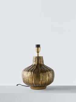 John Lewis Pumpkin Metal Lamp Base, Aluminium, Aluminium