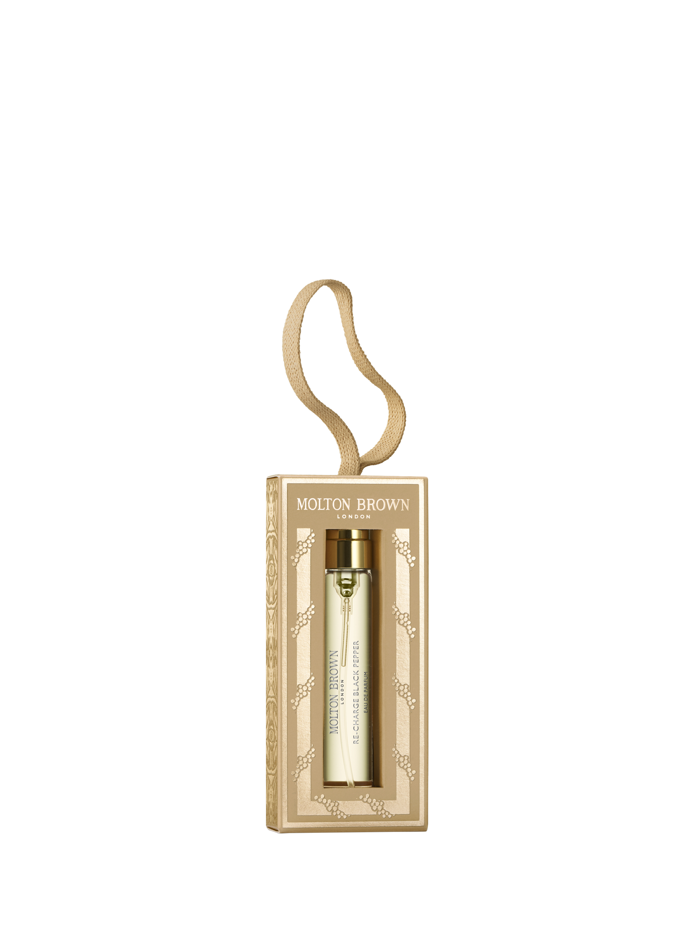 Product image 1 of 4, which shows Molton Brown Re-charge Black Pepper Festive Bauble