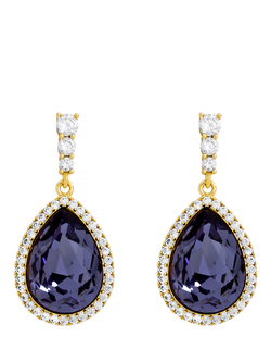 Jon Richard Crystal Vitrail Drop Earrings, Silver