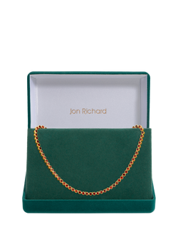 Jon Richard Red Cubic Zirconia Tennis Necklace, Gold - view 2, Gold