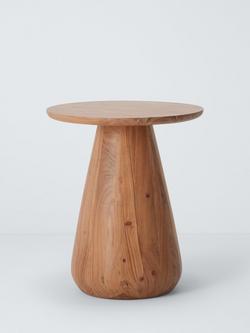 John Lewis Orb Acacia Wood Side Table, Natural, Natural