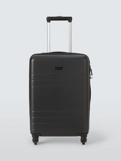 John Lewis Lisbon 4-Wheel 56cm Hard Shell Cabin Case, Black