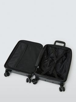 John Lewis Tulum 8-Wheel 56cm Hard Shell Expandable Cabin Case, Black - view 2, Black