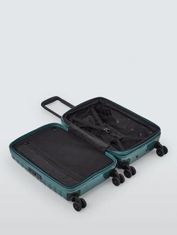 John Lewis Tulum 8-Wheel Hard Shell Expandable Cabin Case, Petrol - view 2, Petrol