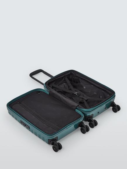 John Lewis Tulum 8-Wheel 56cm Hard Shell Expandable Cabin Case - view 2, Petrol